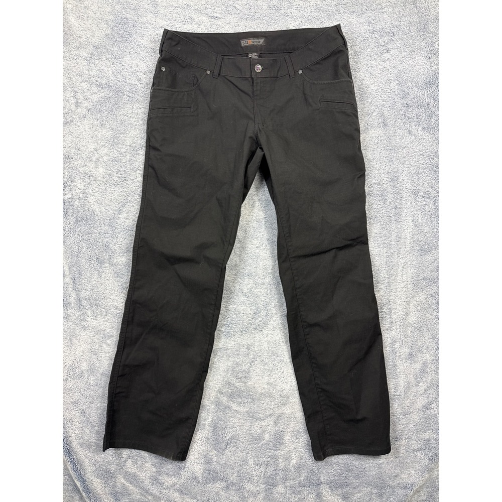 5.11 Tactical Womens 16 Black Ripstop Pants Straight Leg Utility